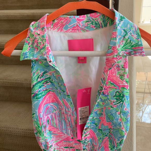 Lilly Pulitzer Patterned Dress with Collar - Picture 3 of 11